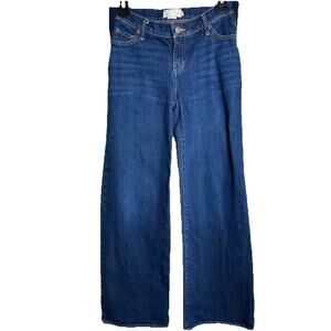 Hatch Maternity Denim Jeans Size 24 The Wide Leg Under Belly Relaxed Fit